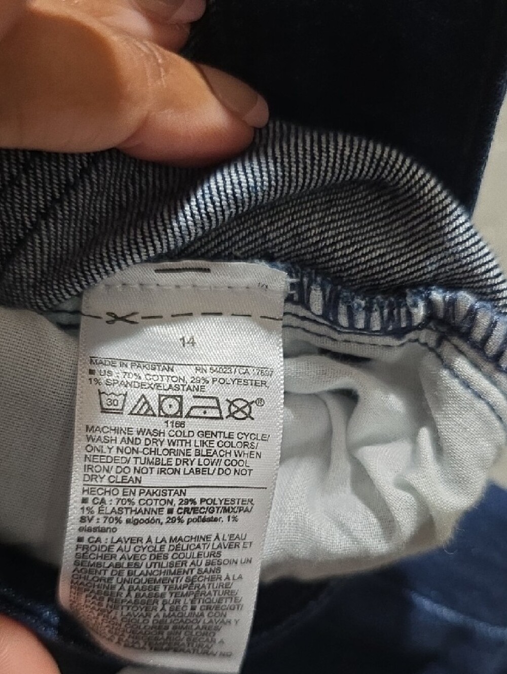 Old Navy Dark Blue Rolled-Hem Denim Shorts - Picture 5 of 5
